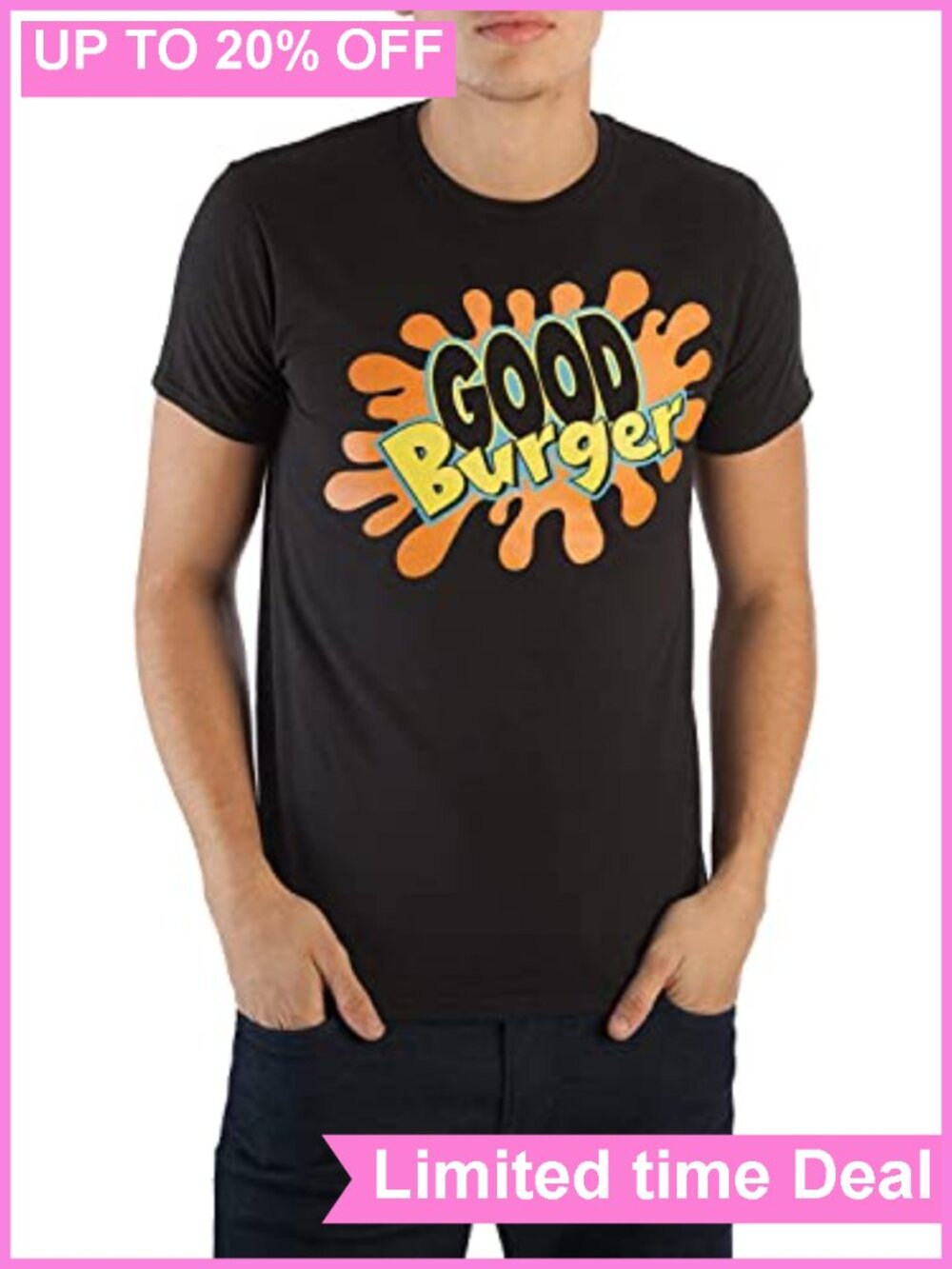 Nickelodeon Good Burger Graphic T-Shirt Crew Neck Short Sleeve Cotton Tee
